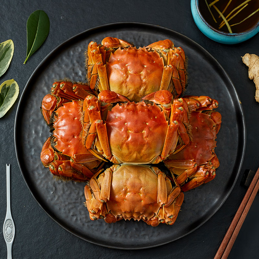 Live crabs, fresh hairy crabs in autumn colors in the lake, male 4.0-4.3 female, 3.0-3.3 pairs, 4 pairs, ropeless, full-weight New Year gift box, straight from the source