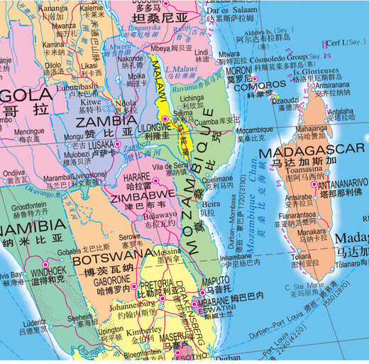 [Comparaison chinoise et anglaise] 2025 Carte du monde (anglais et chinois) HD à environ 1,1 mètre * 0,8 mètres de district politique à grande échelle autocollants adaptés aux institutions publiques de langue étrangère Carte du papier mondial pliage [1068 mmx745mm] Map édition pliante (