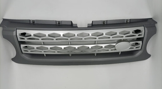 语森忆适用路虎发现4中网改装黑色侧风口鱼鳃发现3升级前脸进气格栅配件 0509款发现3改1416款发现4灰框