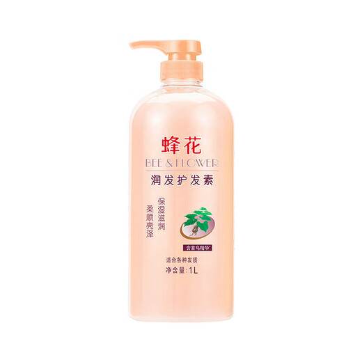 Bee Flower Conditioner Large Capacity for Women and Men Repairs Dry and Frizzy Long-lasting Fragrance Dyeing and Perming Repairs Fluffy Conditioner Shouwu 1L