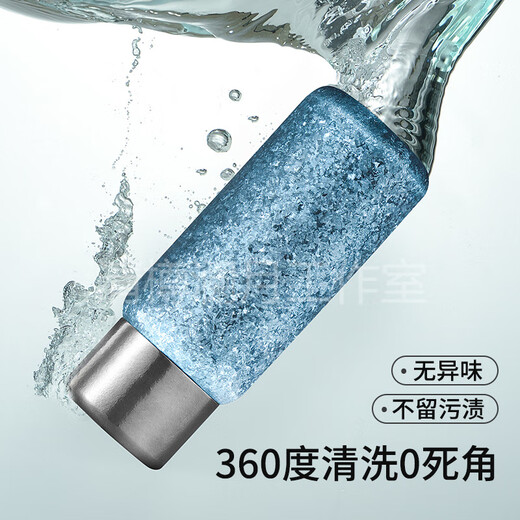 Eatkm Light Luxury Marque Double couche Pure Titanium Thermos Cup Women's New Titanium Cup braisé thé brouflé Brewed Water Cup Gift Customation Haoyue Silver Double-couche Pure Titanium avec fuite de thé