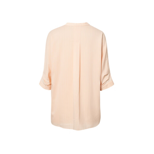 
Maimeng MM commuting simple texture short-sleeved thin shopping mall same summer blouse 5E5122741 light pink S