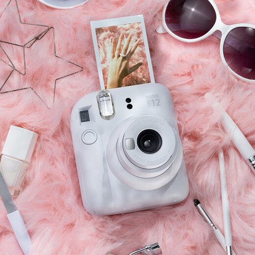 Fuji (FUJIFILM) Polaroid mini12 Polaroid camera photo paper one-time imaging photo birthday gift Mini12 hydrangea blue international version birthday gift