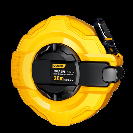 Deli tape measure 50 meters fiber tape measure land engineering measuring rule 10 30 meters leather tape measure construction site wear-resistant DL9930 triple speed leather tape measure 30 meters Deli fake one compensation ten