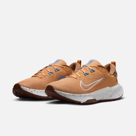 
NIKE Japan Direct Mail JUNIPER TRAIL 2 GORE-TEX Waterproof Men's Cross-Country Running Shoes HM9734 003 Light Silver/Slight Yellow Green/College Gray/Dark Team Red/41