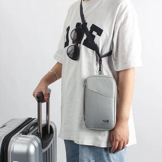 Sac de passeport Lilang Travel Portable Sac de certificat de billets d'avion à l'étranger à l'étranger Sac de rangement à cou de licou à un seul épaule à épaules à épaules à épaules à épaules à grande capacité grande capacité