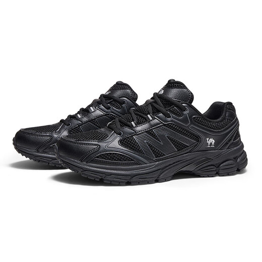 
Camel (CAMEL) men's shoes retro jogging breathable cushioning casual sports shoes K15C09L7029 black/silver white 45