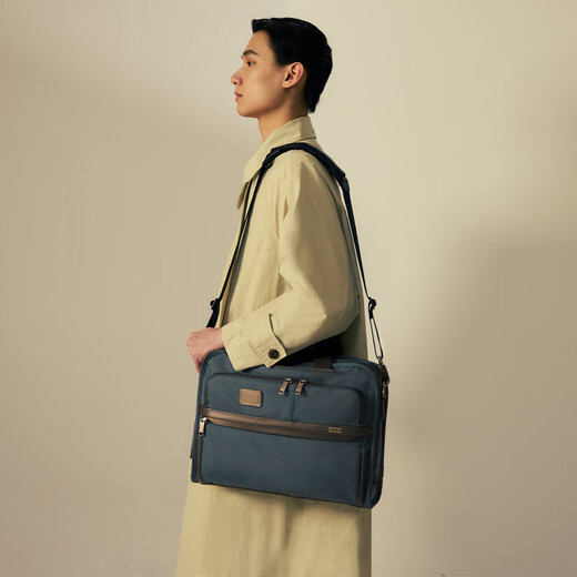 TUMI 1.5 is out of the market TUMI/TUMI Alpha Men's Briefcase Fashion Classic Business Portable Briefcase Navy Blue Medium Bag