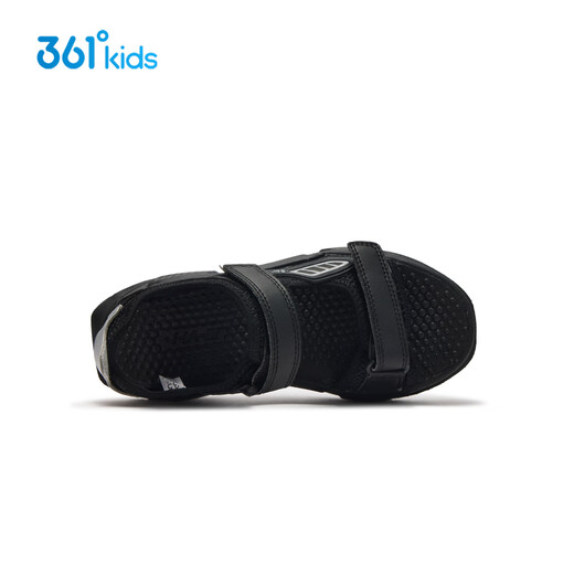 361 Shopping mall same style children's shoes boys casual beach sandals summer new middle and large children's shoes carbon black 33