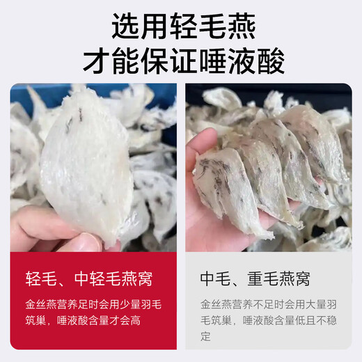 正典燕窝 全家福50g马来西亚进口干燕窝干盏孕妇老人补品 【佟丽娅推荐】 【3星】全家福50g