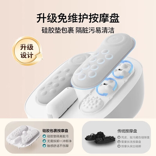 Philips small white bucket foot bath bath no-wash electric massage fully automatic heated foot bath 3212F