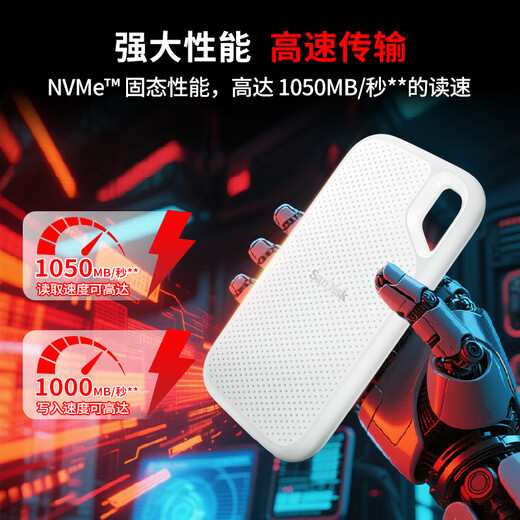 Sandisk 1TB Type-C USB3.2 NVME Mobile Solid-State Drive PSSD E61 JD Edición limitada 1050MB/S Protección de tres defensas Conexión de la computadora portátil Conexión externa Conexión externa