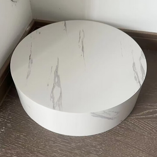 Air conditioner base heightening bracket is suitable for Haier Universal Square and Round Vertical Cabinet Bracket Mat Round Table Diameter 40 Height 20 Imitation White Marble Pattern