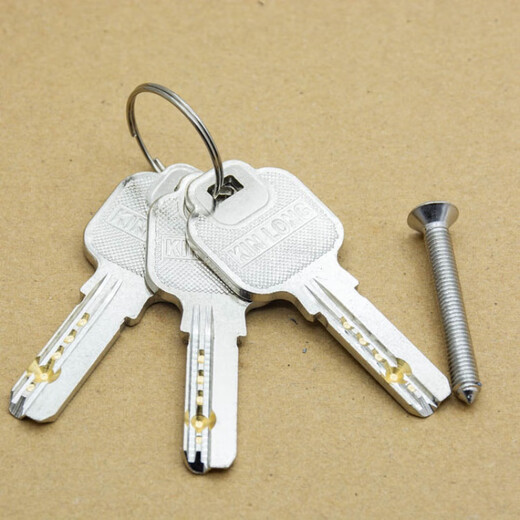 Jilitian Lock Core Kil3257 Broken Bridge Aluminium en alliage Swing Porte avec touche Single ouverture double ouverture Pure Copper Universal Porte Verrouillage blanc / kil6232 / t CORE CORE UNE + 3 CLACES avec clé