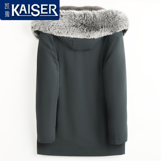 
Kaiser (KAISER) mink fur coat parka nickerdress men mink fur one-piece coat business administrative coat men black sable marten inner liner 170/L suitable for weight 110-130Jin [Jin equals 0.5 kg]