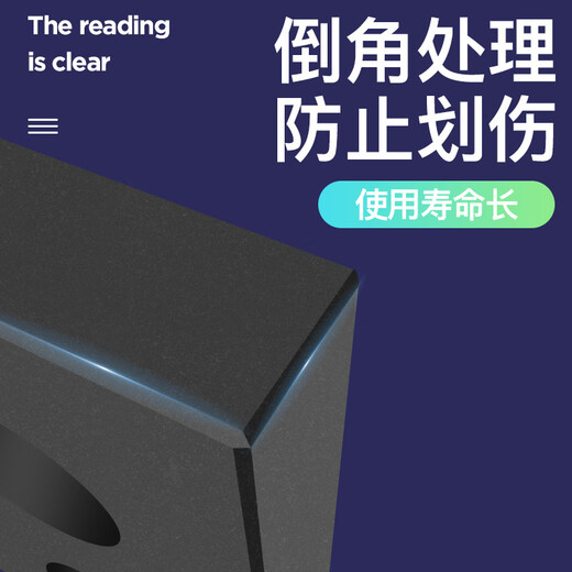 Yue Changsheng three-quantity marble square ruler 00-level granite measurement parallel flat ruler machine tool square box 500*500*50 marble square ruler