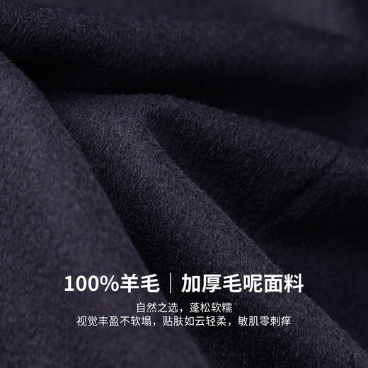 Shanshan 100% wool men's suit autumn and winter thickened skin-friendly business classic light luxury plaid single suit jacket top