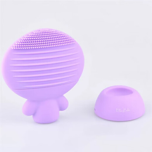 Jingga third generation facial cleanser Bell rechargeable silicone brush facial cleanser pore cleaning pink set with charger