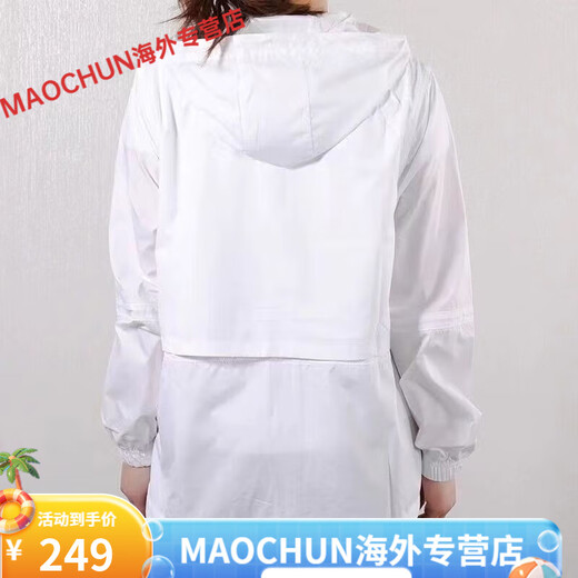 耐克（NIKE）夏季男女刺绣防晒衣户外连帽跑步透气防晒休闲轻薄运动夹克DM6180 刺绣标-灰色 6180防晒衣 L 85-100斤