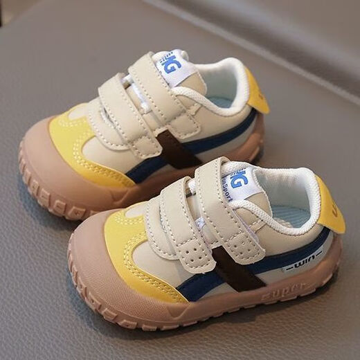 KUCLUT baby boy toddler shoes 2025 autumn and winter new 1-2 to 3-year-old children's shoes women's winter soft-soled children's functional shoes black 16 inner length 11.5cm