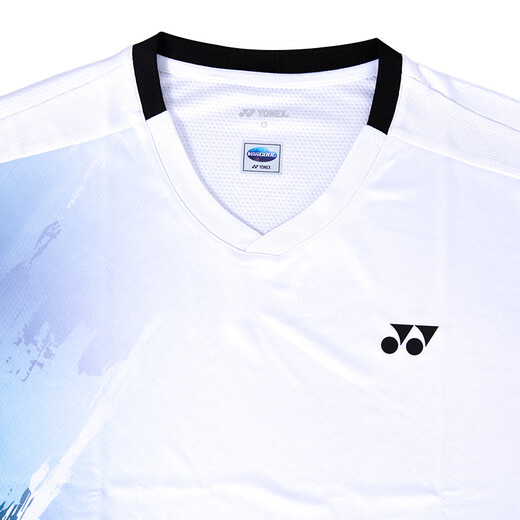 YONEX Yonex badminton suit light and quick-drying men's short-sleeved shorts sports suit 1104025BCR white L