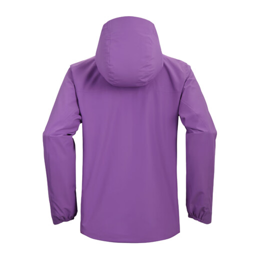 Kailas Sporty Outdoor Simple Solid Color Mountaine de randonnée et de randonnée à l'épreuve du vent mince Velvet confortable Veste à soupe de vent à capuche Black Black Xs