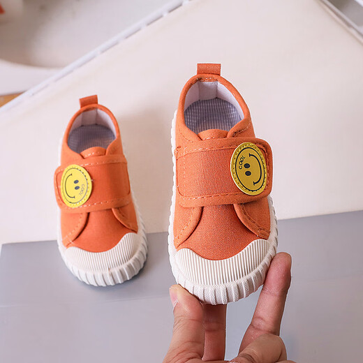 G.duck Little Yellow Duck Children's Canvas Shoes 2026 Spring and Autumn Kindergarten Indoor Shoes Lightweight Girls Soft Soled Cartoon Casual Shoes Triangle 23 Shoe Inner Length 14.5CM