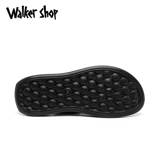 Walker Shop凉鞋男2025新款拖鞋男士凉拖鞋外穿夏季沙滩鞋潮流一字拖防滑拖鞋 黑色 41