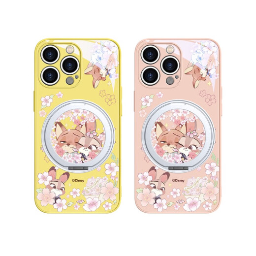 OUIO适用华为小米苹果16手机壳磁吸带支架iPhone15迪士尼14plus朱迪尼 质感黑朱迪尼克-ZBL12149H iPhone15Pro