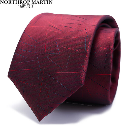 North Martin high-end red wedding zipper tie men's shirt knot-free easy-to-pull lazy high-end Qiji red