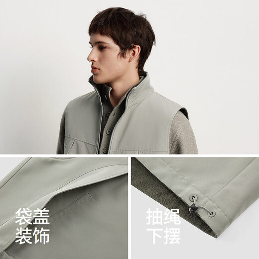 Semir vest men's polar fleece reversible jacket windproof three-proof anti-static 2025 winter top trend 109725103104