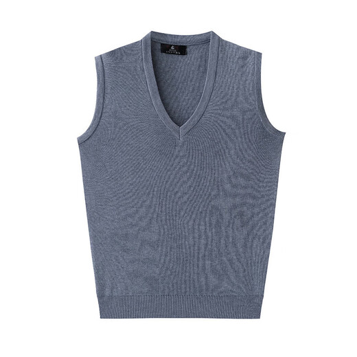 New V-neck men's wool vest gentleman men's pullover knitted vest business knitted sweater td khaki 2XL 120 130-155Jin Jin is equal to 0.5 kg