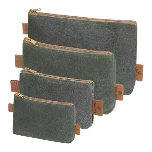 WESSLECO American brand waterproof tool bag electrician woodworking storage bag new wear-resistant hardware tool bag khaki_three-piece set