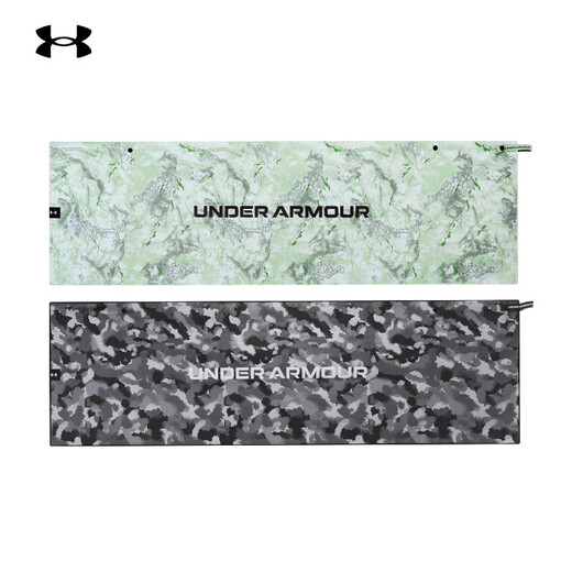安德玛（Under Armour）运动冷感毛巾男女吸汗健身房擦汗巾专用夏季速干冰凉毛巾 薄荷绿25512001-394