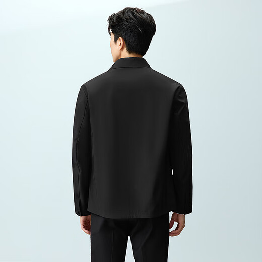 Heilan House (HLA) Collar Executive Jacket Men's Lapel Commuting Business Cadre Style Jacket Men's 25 New Autumn Black 79 L 175/92A Recommended 137~150 Jin Jin equals 0.5 kg