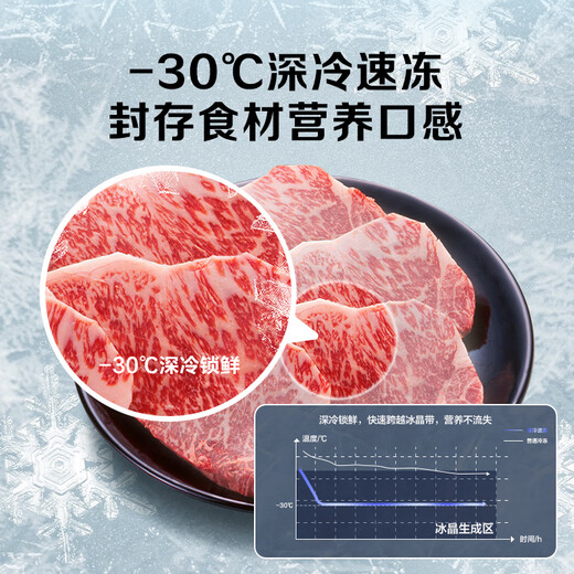 Hisense 350-liter single-temperature household freezer first-class energy efficiency frost-reducing deep-freezing quick-freezing BD/BC-350S1HNKQD refrigerator