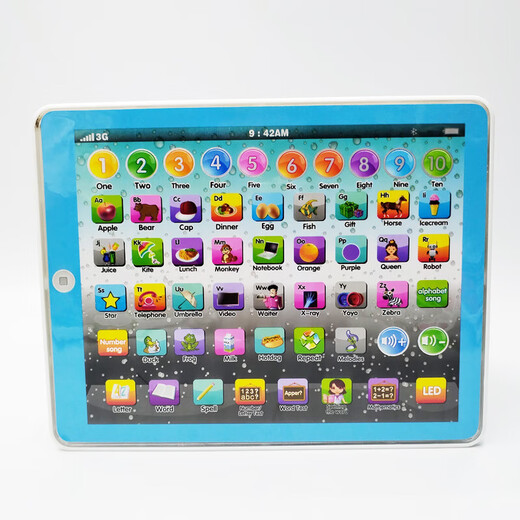 Grenzüberschreitende Kinder große englische Tablet-Lernmaschine Kinder denken iPad frühe Bildungsmaschine Spielzeug Geschenk Pink Pink