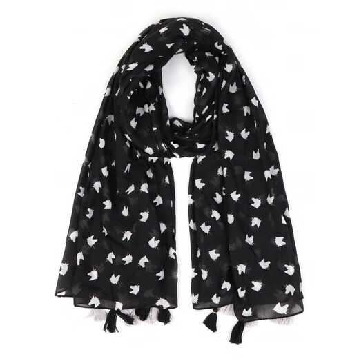 韩版新款多色多款印花长巾，百搭时尚流苏丝巾女，度假旅游沙滩巾 小清新 175cm以上