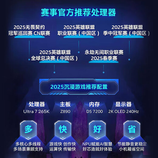 Intel Core Ultra Series CPU Desktop Processor Boxed Ultra7-265K New Boxed Single CPU