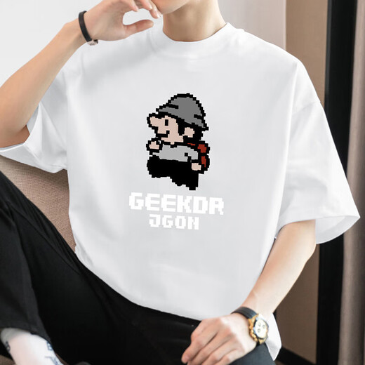 Lnoc li ning gleichen Stil wie 260 g reines Baumwoll-Kurzärärmel-T-Shirt für Männer im Sommer loser rundes Hals-Top Li ning M09-693 Schwarz [80-100jin [Jin entspricht 0,5 kg]]