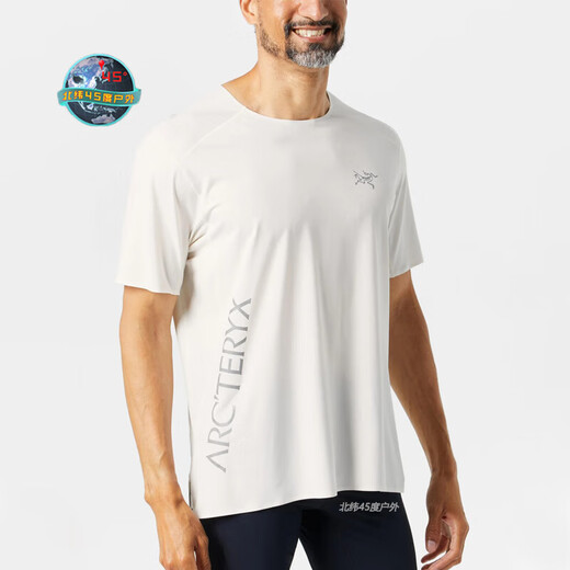 Arc'teryx arcteryx norvanword des mots minces masculins t-shirt à manches courtes sèches rapides 9720 noir noir s