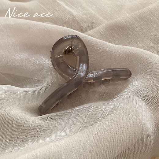 Ze yuhan Mini süßer kleiner Grab-Clip halbe Krawatte kleiner Klauen halbschleppte Haarklaue Durchscheinende Internet-Promi-Bangs-Nebenclip Small Grab Clip Gelee Farbe kleiner Grab-Clip [2 zufällige Farben]