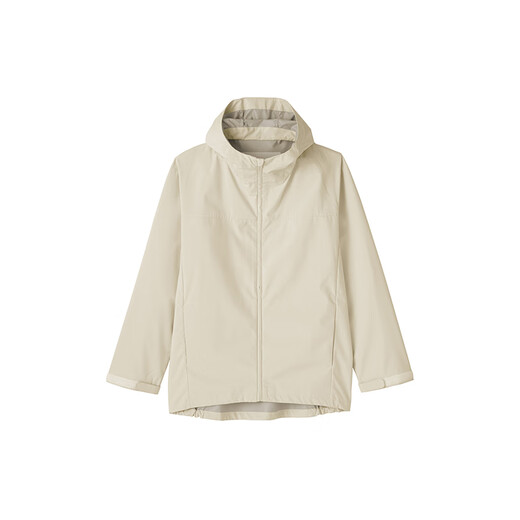 MUJI men's waterproof hooded jacket men's long-sleeved jacket autumn 25 men's AD0X5A5A ivory M (170/92A)