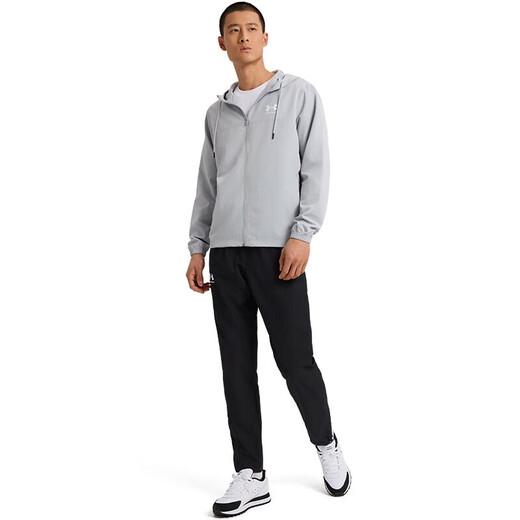 UNDERARMOUR Autumn and Winter Rival Men's Woven Sports Casual Jacket 1390149 Modern Gray 011 M