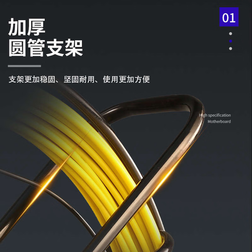 
TLXT customized outdoor special threader FRP pipe threader optical cable new electrician wire pull pipe lead wire artifact 12130 meters plus steel wire (reinforced frame) National standard 10mm