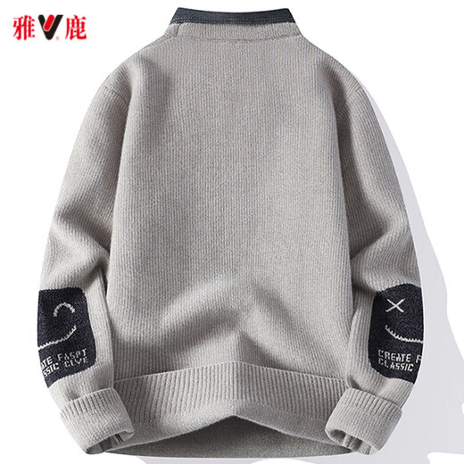 
Yalu thermal underwear fake two-piece sweater for men in autumn and winter new thickened thread fashion brand shirt collar long sleeve knit sweater M9905 black [shirt collar] M (about 80-100 Jin [Jin equals 0.5 kg] can be worn)