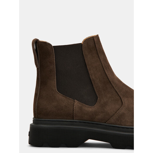 TOD S End of Season Sale TOD S Official Men's Leather Chelsea Ankle Boots Fashion Boots Brown 40 It is recommended to order one size smaller