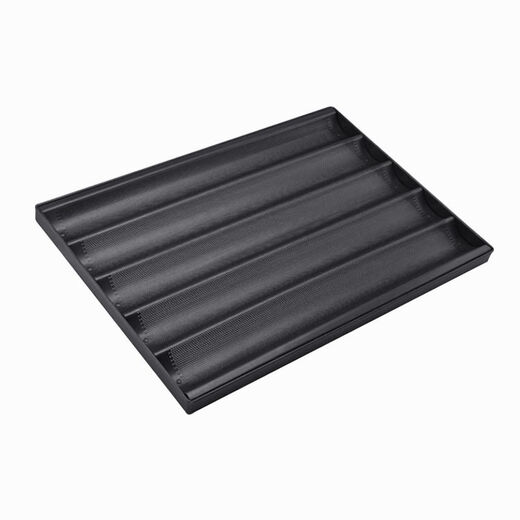 Molde para hornear barra antiadherente antiadherente Stice francés de cinco ranuras bandeja para hornear bandeja para hornear pan en forma de pan en forma de U SN15864 Slot