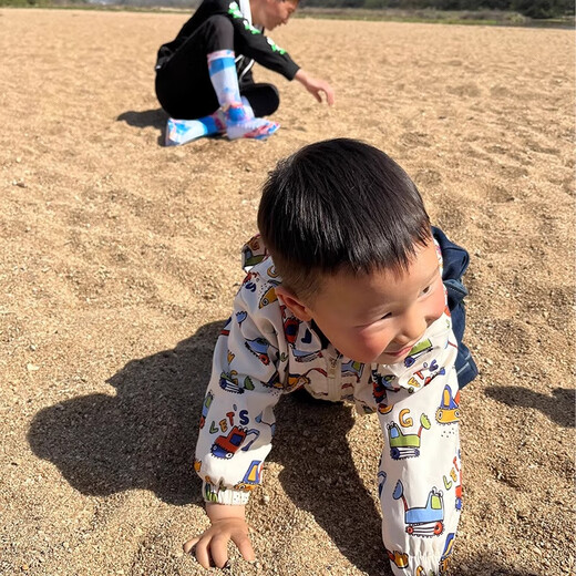 OLOEY children's sandproof shoe covers high-top desert hiking equipment breathable and wear-resistant baby student beach sand protective cover for men fluorescent green S size children's all-inclusive model light and breathable | widened design | sandproof and windproof