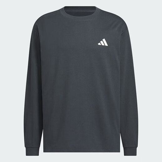 Adidas (adidas) long-sleeved T-shirt for men and women, 2025 autumn new couple sports and fitness breathable casual round neck pullover KF5194 S
